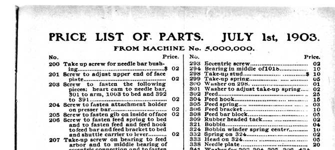 A. G. Mason Manual Price List